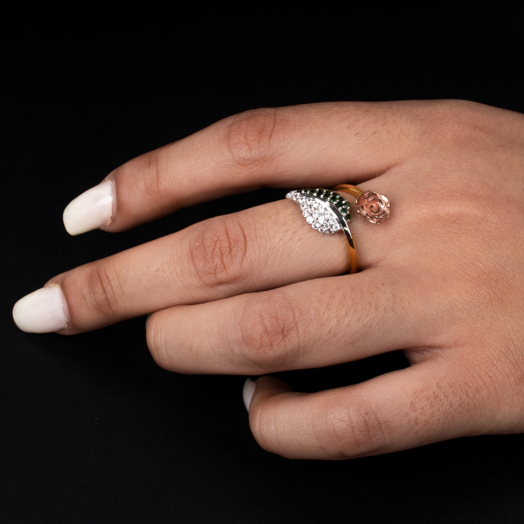 Macy's Diamond X Ring (1/3 ct. t.w.) in Sterling Silver - Macy's