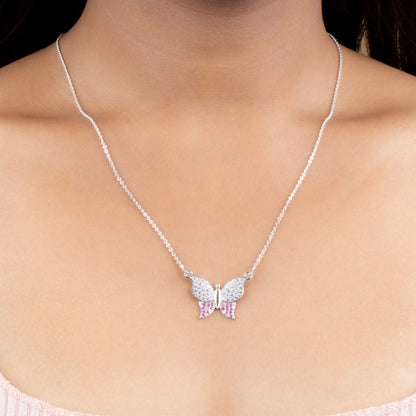 Butterfly Pendant 925 Sterling Silver with chain