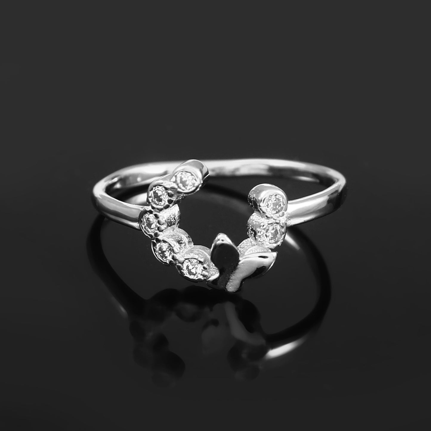 Minimal Butterfly Ring 925 Sterling Silver