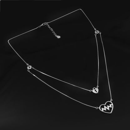 Heart and Lock Pendant 925 Sterling Silver